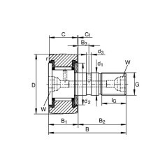 Kurvenrolle - 7500KR26PPA