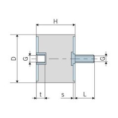 Vibrationsdämpfer Typ B - 7545B68