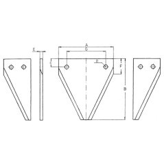 Nożyk kosy, ryflowany - 75GEZ