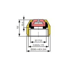 Nozzle Cap D18 - 7560547