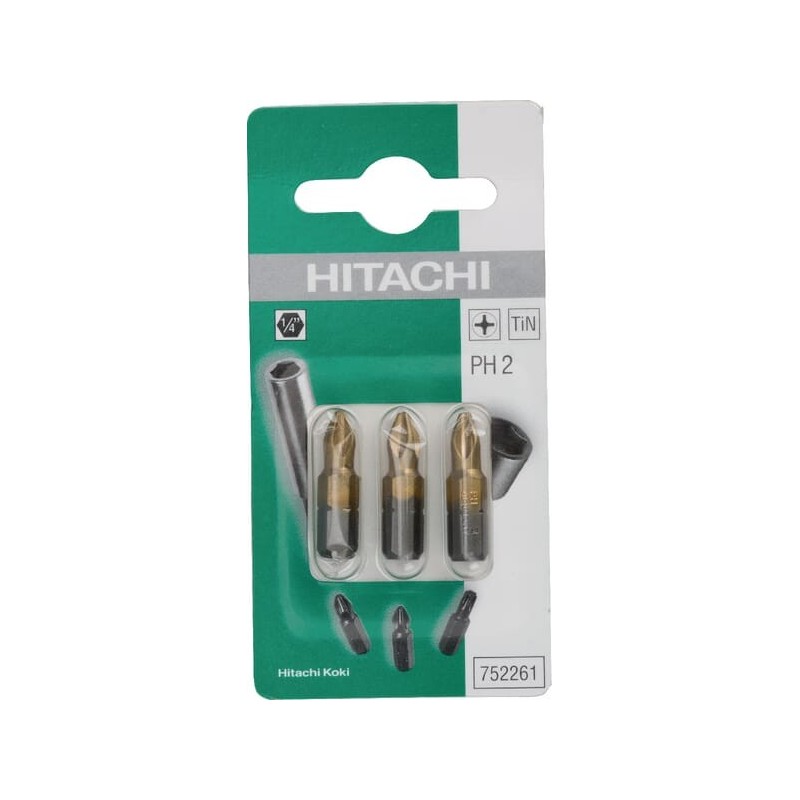 Bity 1/4 cali Ph 2-25mm TIN 3x - 752261 Bity 1/4 cali Ph 2-25mm TIN 3x - 752261
