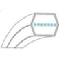 Double sided belt AA88 - 7540443A Double sided belt AA88 - 7540443A