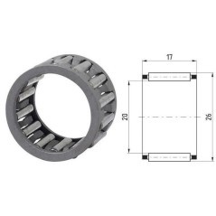 Złożenie igiełkowe Steel Power, 20 x 26 x 17 - 7777K20X26X17