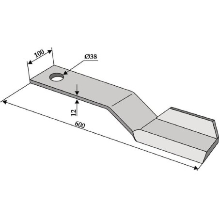 Topper blade LH 600 - 7770703N