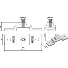 Socket holder zinc-plated - 778100KR