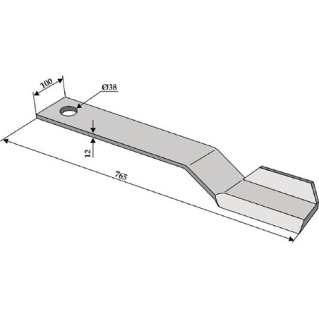 Topper blade LH 765 - 7770719N