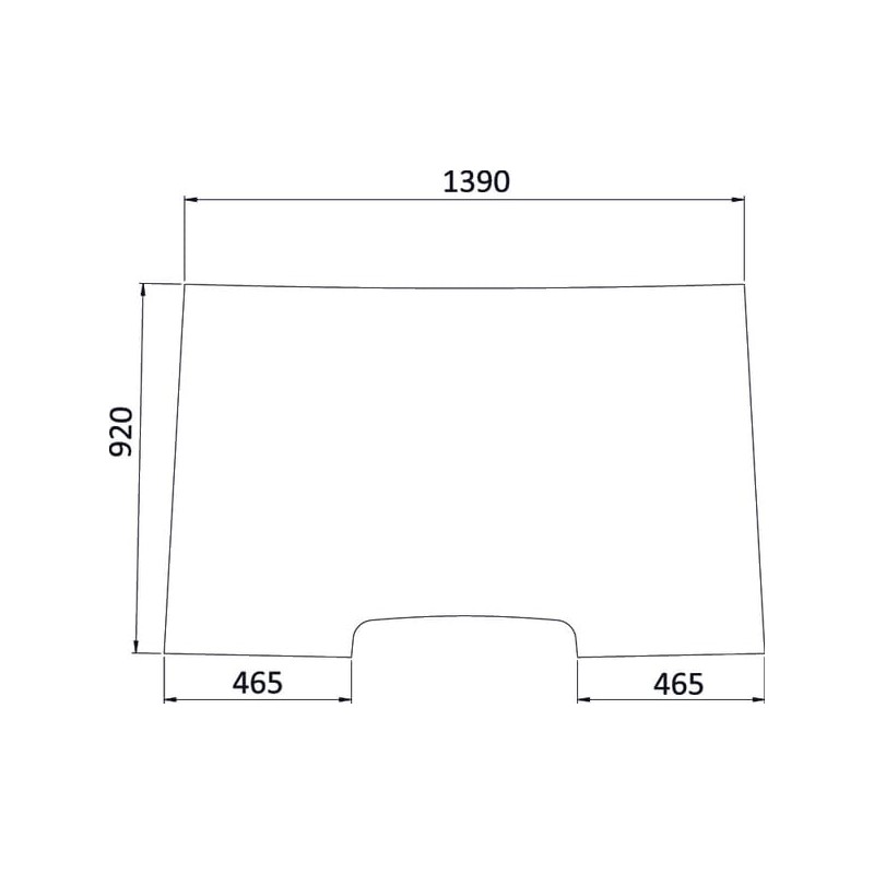 Fixed windscreen - 7700035820N