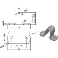 770023KR Kramp, Spring bolt 