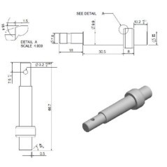 Bolt spring-loaded - 770080KR