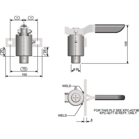 Bolt spring-loaded - 770005KR
