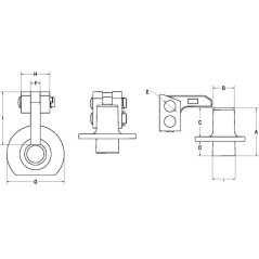 8003714 Walterscheid, Support plates with Piton 