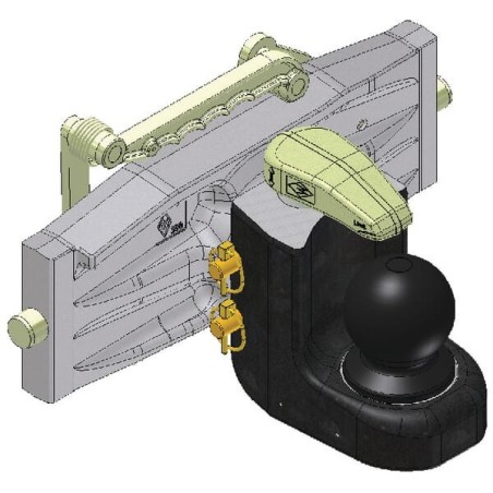 Trailer ball coupling 80 mm - 8002586