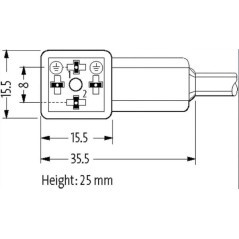 80021MSUDC Murrelektronik, Stecker mit Kabeln 