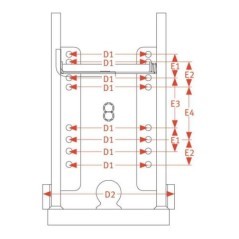 Coupler housing 80mm - 8004485