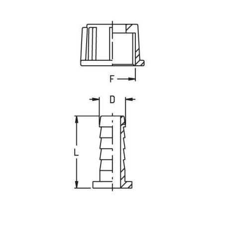 Hose tail 11mm for 3/8 inch fly nut - 8003100