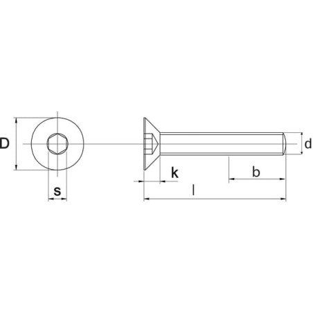 Senkschraube M4x30 A2 - 7991430RVSP025