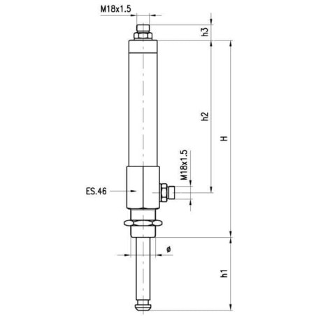 Hydr. zylinder DW MZ 8 Zoll - 8003055DW