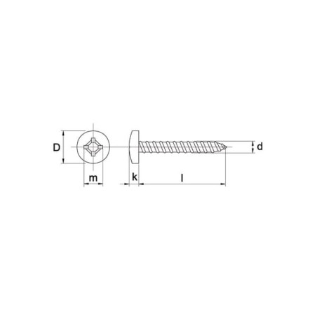 Self tapping screw 4.8x19mm PH2 pan head, DIN 7981C Kramp - 7981C4819PHP200