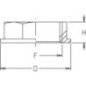 Swivel nut flat 3/4 inch - 8042201 Swivel nut flat 3/4 inch - 8042201