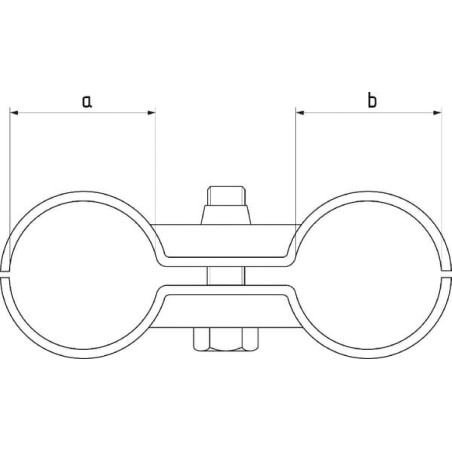 Double clamp 2 inch x 2 inch - 80308022FA