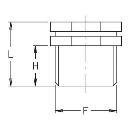 Verschluss-Stopfen AG 1/2 Zoll - 8046151