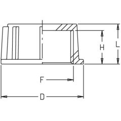 Blanking cap F 3/4 inch - 8044201