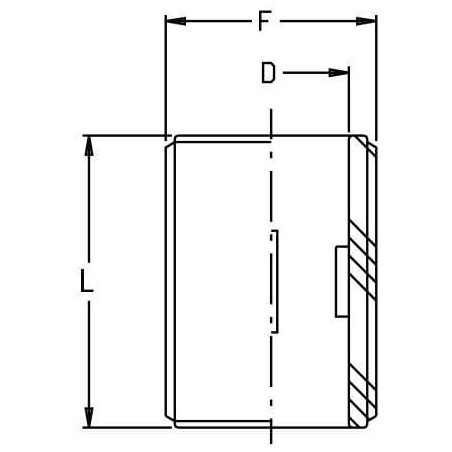 Barrel nipple 3/4 inch M - 8052201