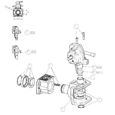 Befestigungs- Satz CBM - 810090012