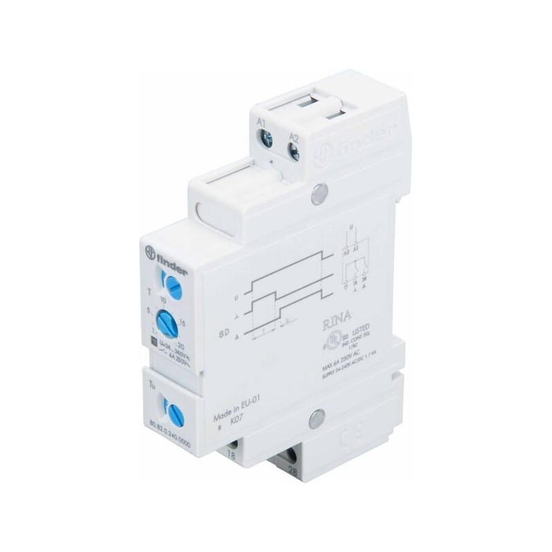 Timer 2NO 6A 240VUC - 808202400000