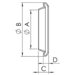 Ring loose 8 inch Type A - 8130015