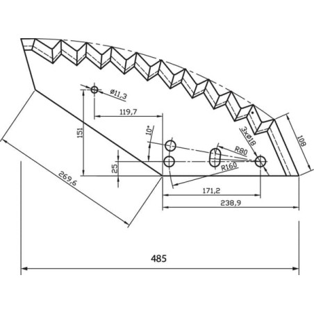 Messer, Wolfram beschichtet - 8113800040N