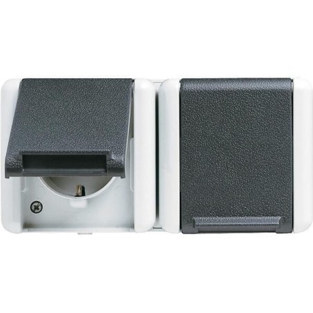 Schuko-Zweifach-Steckdose 16A - 8220W