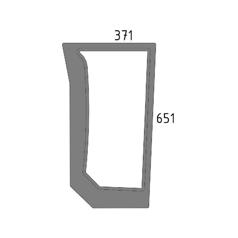 Front glass, lower - 82011532N Front glass, lower - 82011532N