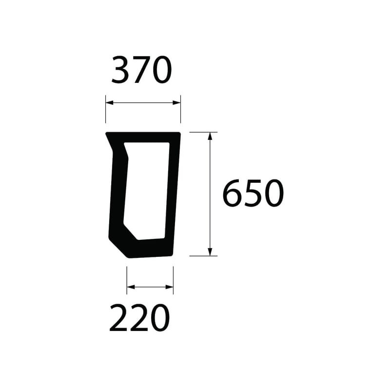 Frontscheibe unter - 82011531N