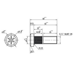 83955490N Kramp, Wheel screws and nuts 