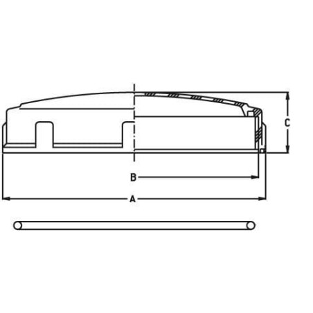 Tankdeckel geschraubt średnica 240 mm - 8178004