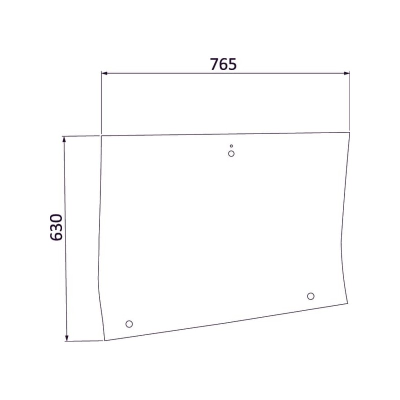 Side window LH - 816810040421KR
