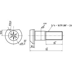 Radschraube NH - 81815607N