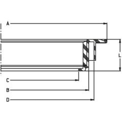 Deckelring für Tankdeckel średnica 350 mm - 8154001