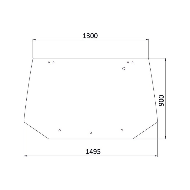 Heckscheibe oben - 81865244KR