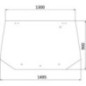 Top rear window - 81865244KR Top rear window - 81865244KR