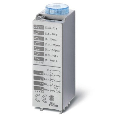 Mini timing relay, 12VDC, 2W - 850200120000