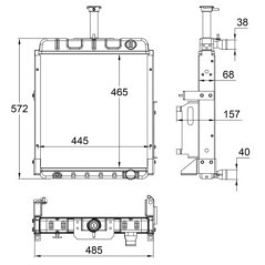 84524C93N Kramp, Radiator 