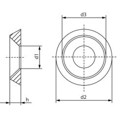 Rosette Edelstahl A1 - 8619005Z
