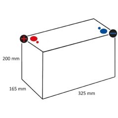 Akumulator 12V 75Ah 975A AGM Blue Top Optima - 852188
