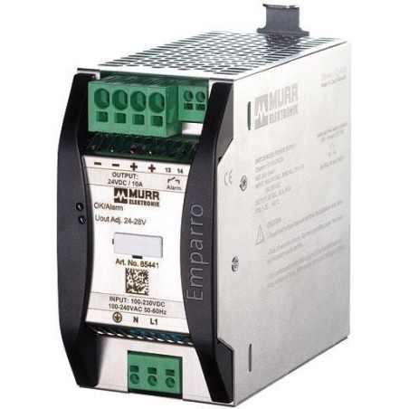 Power supply, 230VAC/24VDC 10A - 85441