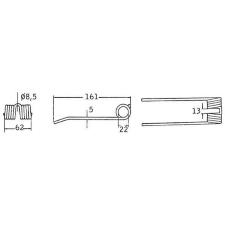 Pick-up tine Strautmann - 87010630N