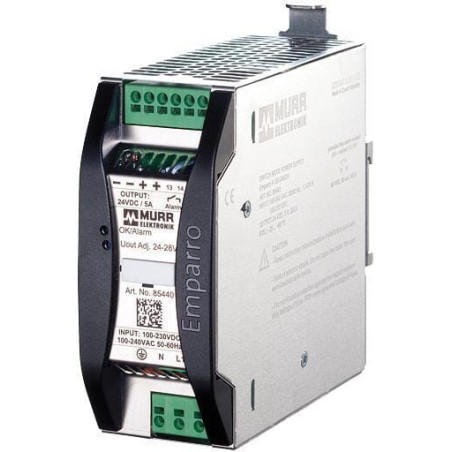 Power supply, 230VAC/24VDC 5A - 85440