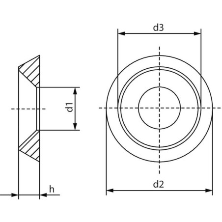 Rosette Edelstahl A1 - 8619008Z