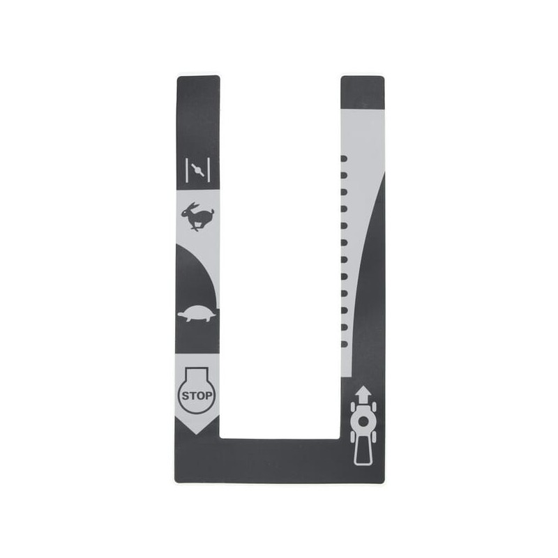 Throttle indication label - 87532VE0J50 Throttle indication label - 87532VE0J50